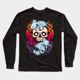 Skull Fish - Sunset Long Sleeve T-Shirt